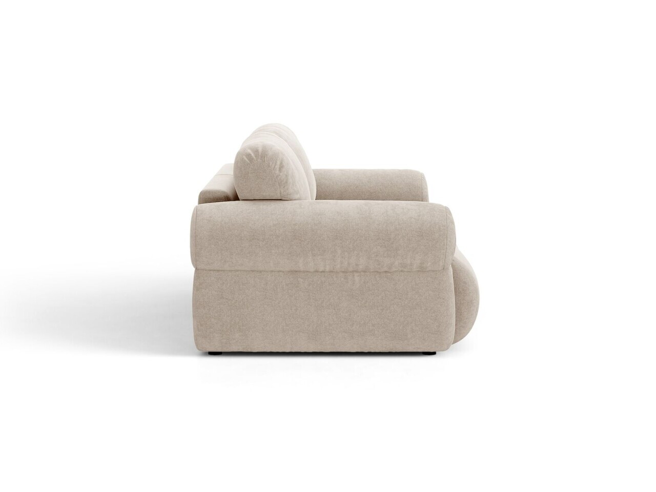 Canapea 3 locuri, Ophelia, Micadoni Home, 217x100x84 cm, tesatura structurata, bej — imaginea 3