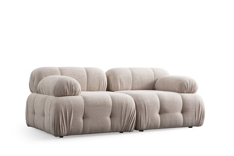 Canapea 2 locuri, Atelier del Sofa, 560ARE1552, Lemn de fag / PAL, Crem