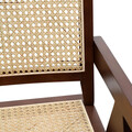 Scaun Rotin, Homla, 50x55x78 cm, lemn/ratan, maro/crem