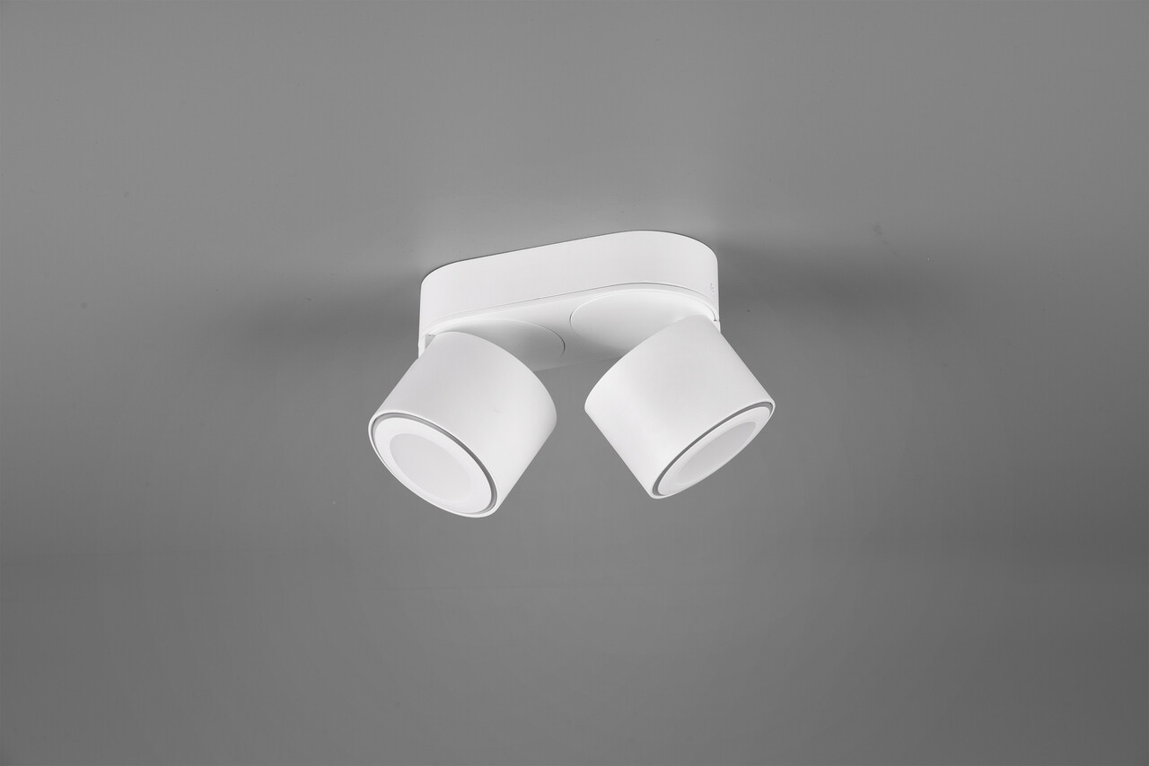 Plafoniera Taurus, TRIO, 18x8.7x10.6 cm, 5W, 2x SMD, metal, alb mat