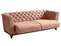 Canapea fixa Polka Bej, Heinner, 224x93x78 cm, stofa