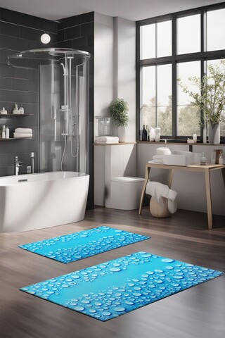 Set covorase de baie, Cartwright, CT-5203, Poliester, Multicolor