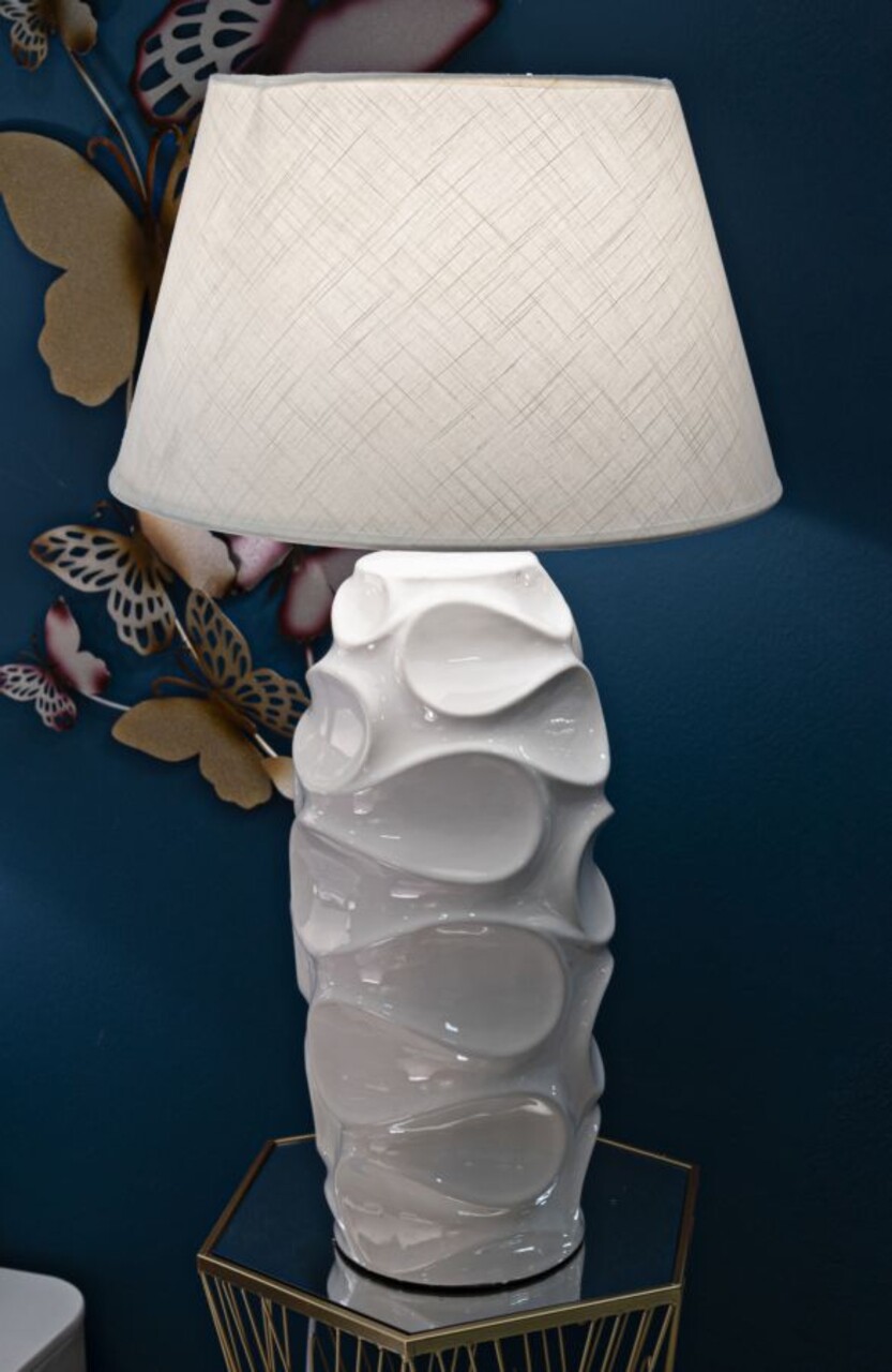 Lampadar Warsaw, Mauro Ferretti, 1 x E27, 40W, 45x83 cm, ceramica/fier, alb - 1 | YEO