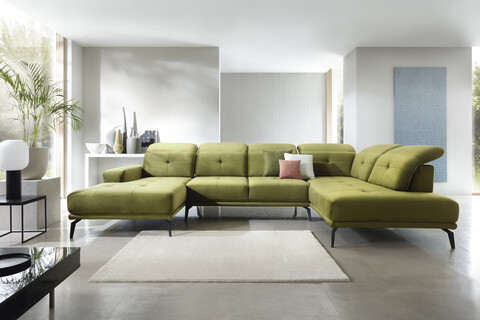 Coltar dreapta 6 locuri ELTAP, RT-33LO, Bretan, 350x205x107 cm, lemn/poliester, verde olive