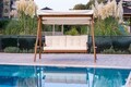 Balansoar de gradina 2 locuri, Swingo, Pera 2000, 203x116x180 cm, Cadru: 100% MID, Bej