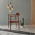 Scaun, Fairfax, Albero43, 62x44x80 cm, Lemn de fag , Nuc / Negru / Alb
