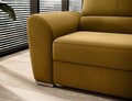 Coltar extensibil dreapta 3 locuri ELTAP, RT-45NU, Siber, 270x186x93 cm, lemn/poliester, mustar