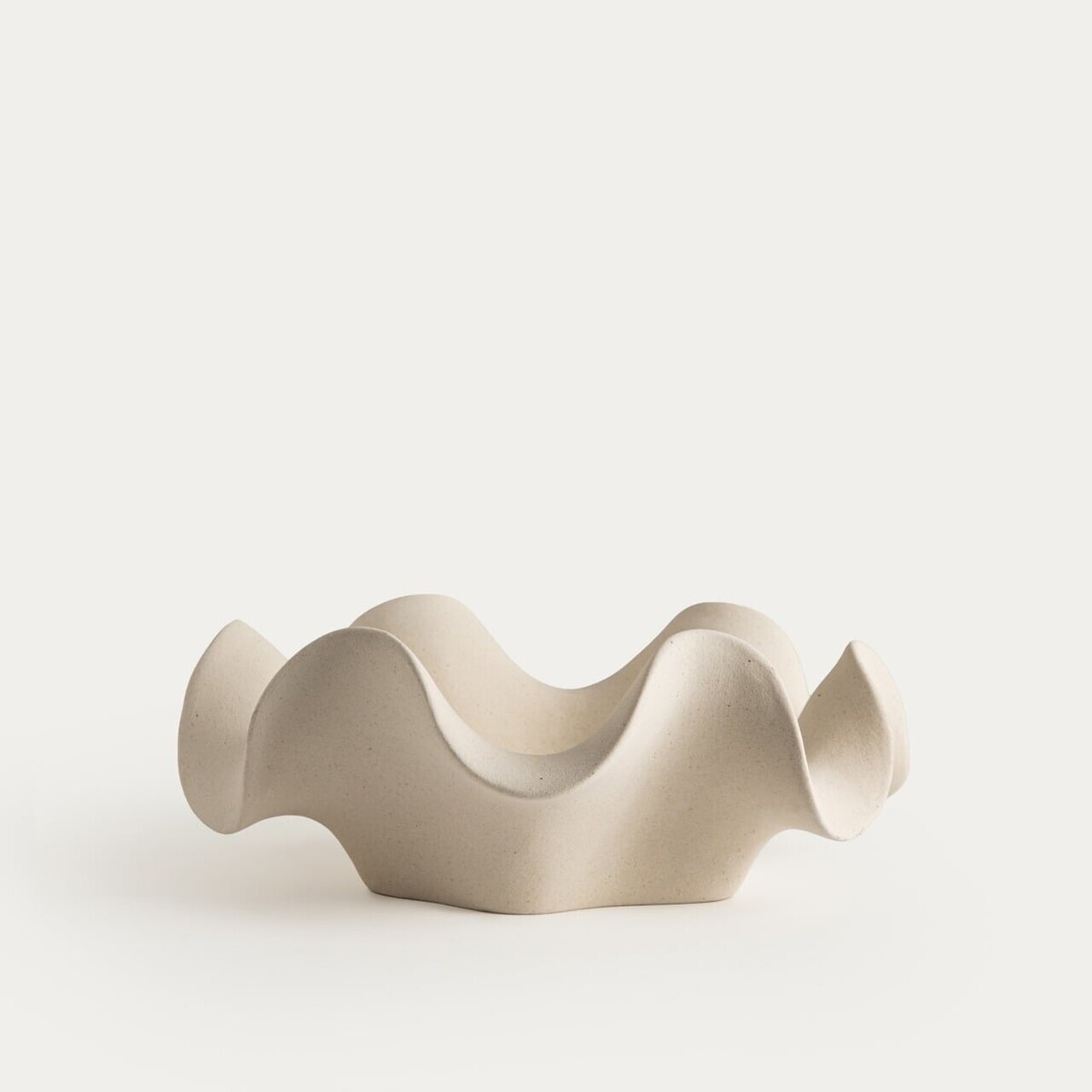 Tava decorativa Evania, Homla, 26.5x20x10 cm, ceramica, bej