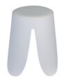 Scaunel pentru baie Comiso, Wenko, 44.5x46 cm, plastic/poliuretan, alb