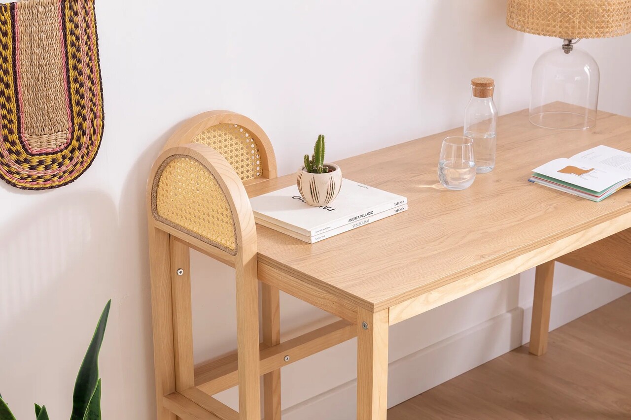 Birou, Howard, Nala 130, 130x73.5x60 cm, PAL, Natural - 2 | YEO