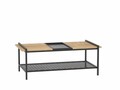 Masuta de cafea, Puqa Design, Mata, 120x45x56 cm, PAL, Nuc / Negru