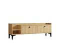 Comoda TV, Puqa Design, Heflin, 150x50x36 cm, PAL, Maro