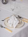 Set fete de masa 8 piese, Pera - White, Cotton Box, 90% POLIESTER/10% BUMBAC