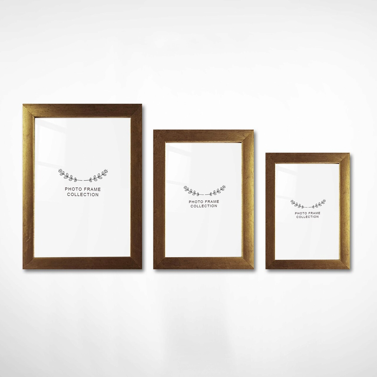 Set 3 rame foto, 3NFC1014, Plastic, Natural - 1 | YEO