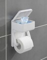 Suport hartie igienica 2 in 1, Maximex, 11 x 20 x 16 cm, plastic
