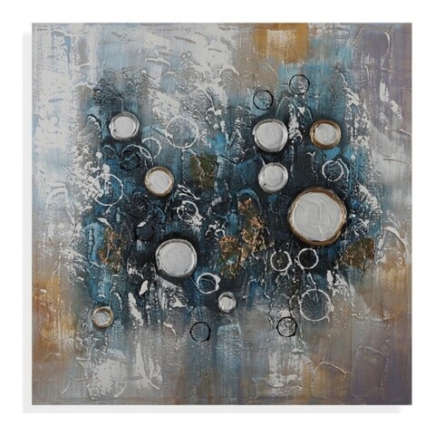 Tablou, Versa, Abstract Circles, 80 x 80 cm, canvas, multicolor mezoni.ro