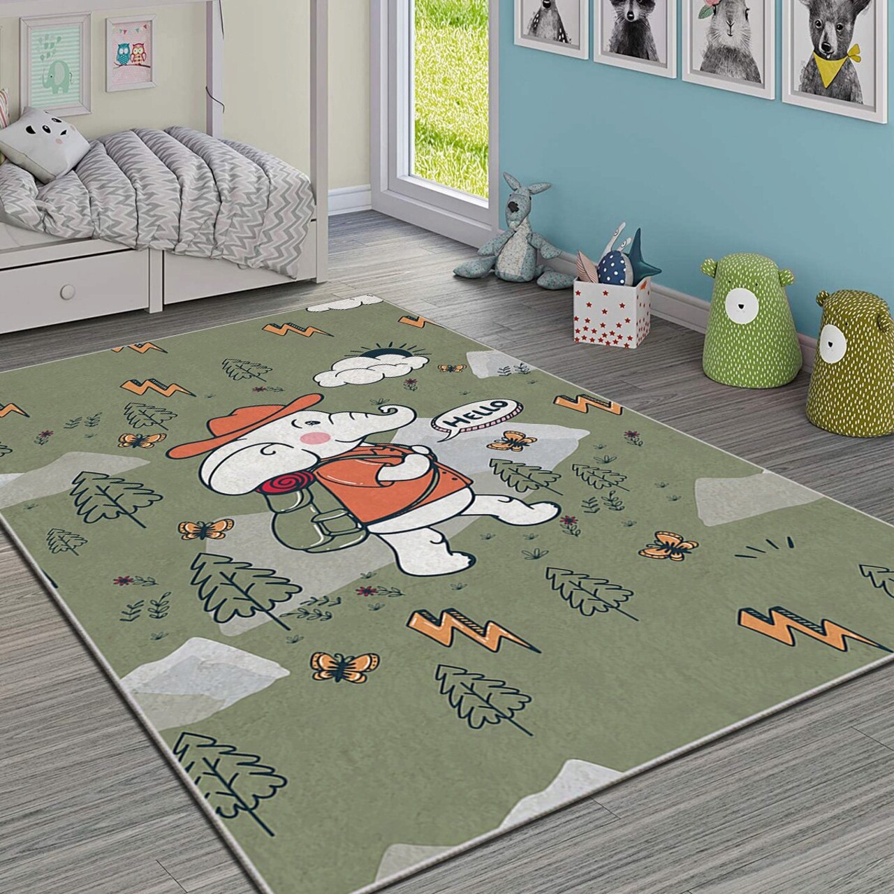 Covor HMI KDC-61 80x140 cm Poliester Multicolor