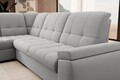 Coltar extensibil stanga 3 locuri ELTAP, LT-04SO, Sado, 272x192x95 cm, lemn/poliester, gri deschis