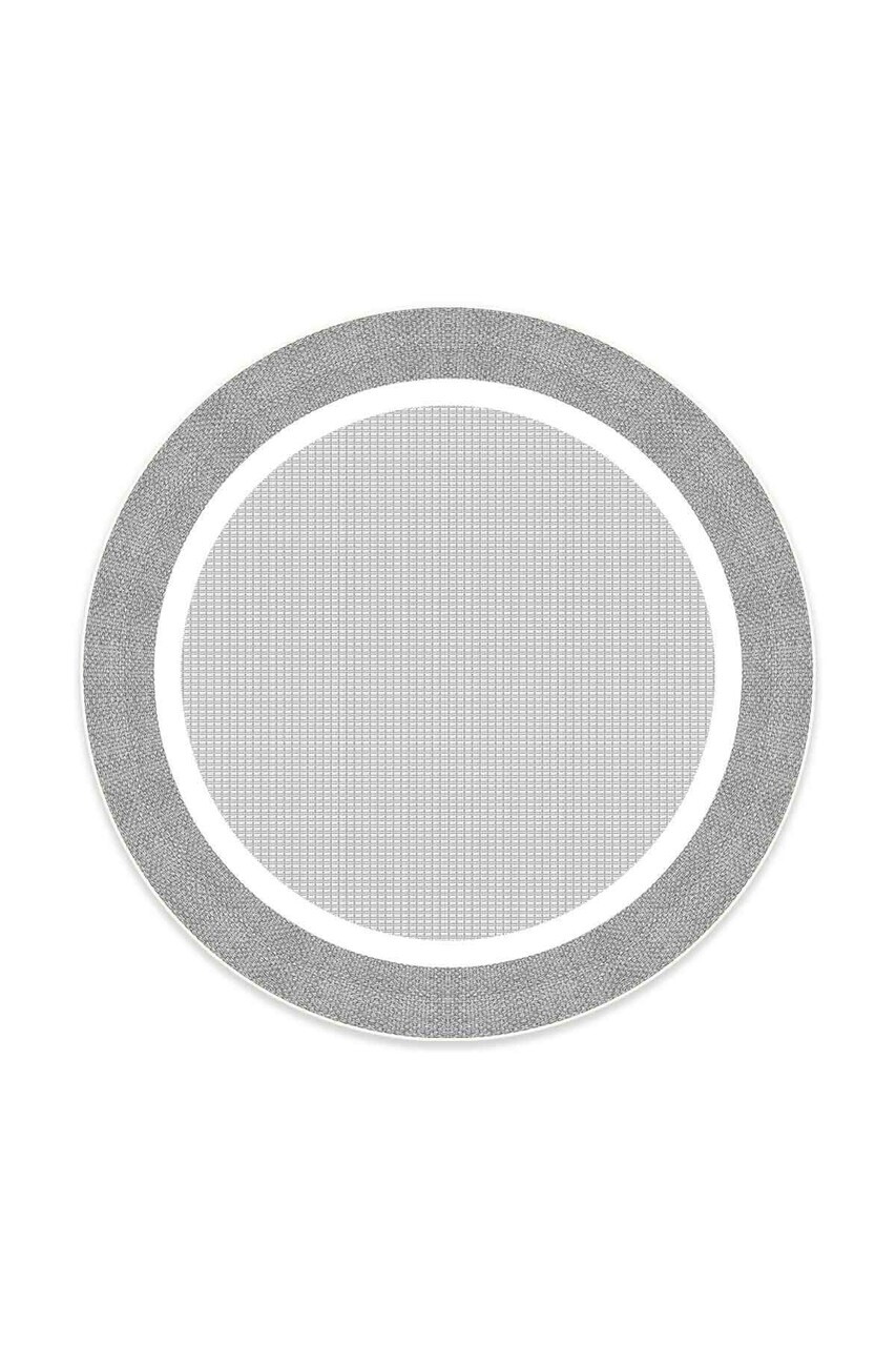 Covor, CLR-7346-127, 120x120 cm, Poliester, Gri — imaginea 2