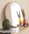 Oglinda decorativa, Siam, Ozze, 60x60x2.2 cm, MDF , Natural