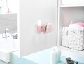 Organizator de perete pentru cosmetice Vision, Compactor, 12.5x5.3x6 cm, plastic, transparent
