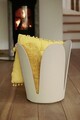 Taburet pentru baie Comiso, Wenko, 44.5x46 cm, plastic/poliuretan, bej