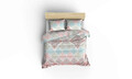 Set cuvertura pique dubla, Andalucia - Turquoise, Eponj Home, Bumbac