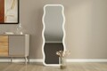 Oglinda decorativa, Siam, Aror, 50x160x2.2 cm, MDF , Alb