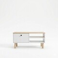 Masuta de cafea, Hanah Home, Aris, 90x38.8x60 cm, Stejar Safir / Alb