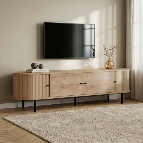 Comoda TV, Nordure, Gentle, 180x47x40 cm, Maro