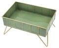 Cutie decorativa Glam, Mauro Ferretti, 28 x 18.5 x 14.5 cm, fier, verde