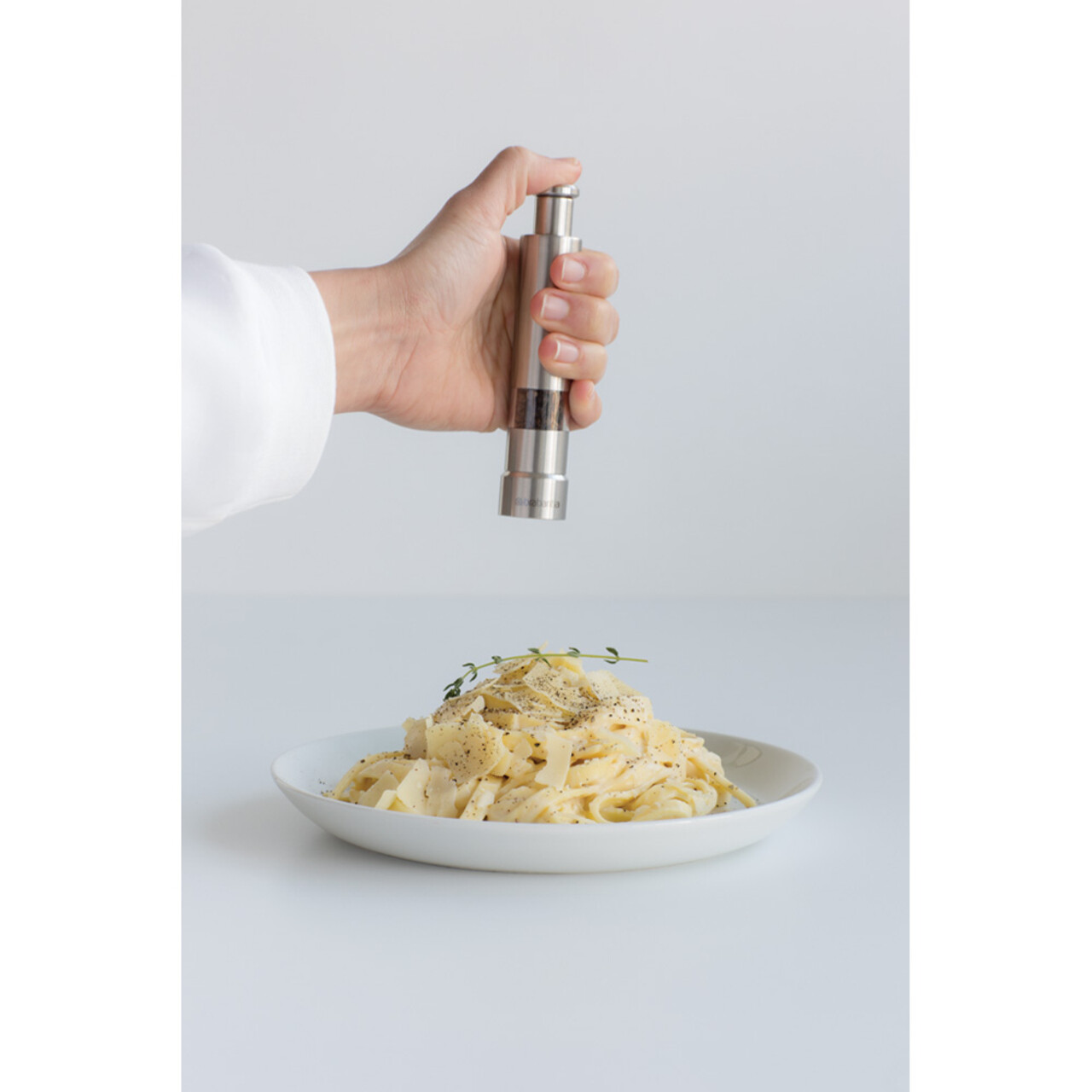 Set  2 rasnite sare si piper, Brabantia, Matt, 5.5x2.8x14 cm, inox, argintiu mat - imagine 5