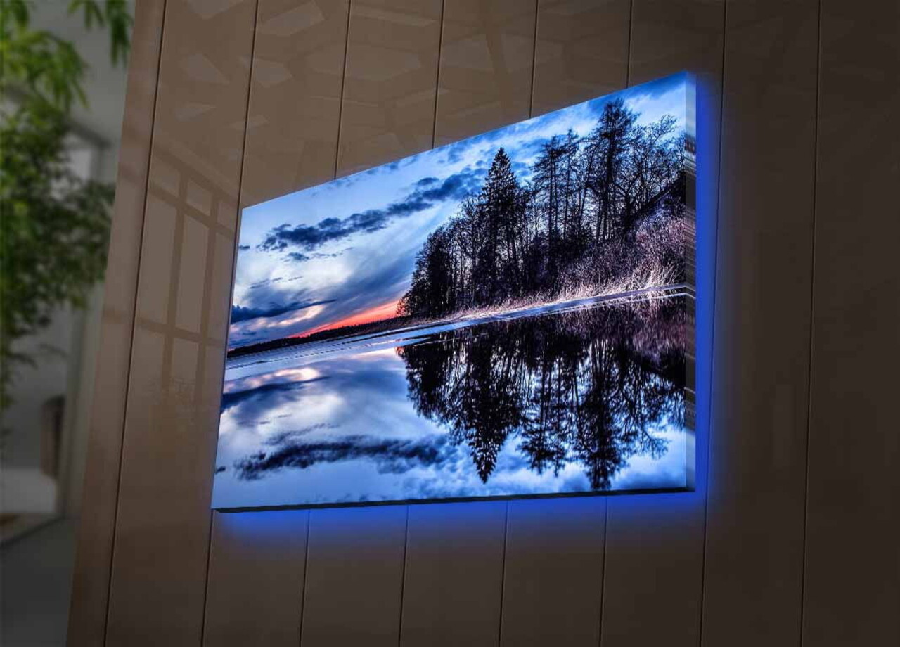 Tablou decorativ cu lumina LED, 4570DHDACT-013, Dimensiune: 45 x 70 cm, Multicolor - view 3