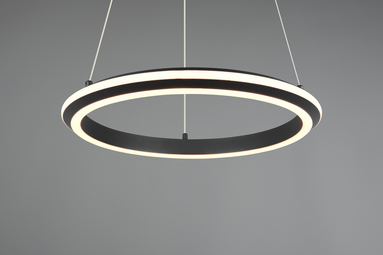 Lustra Amador, TRIO, 45x150 cm, 34W, 1x SMD, metal, negru mat - 2 | YEO
