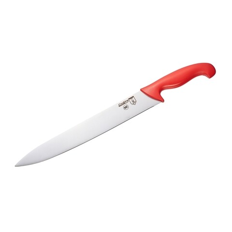 Cutitul bucatariului profesional, Cooking by Heinner, 31 cm, inox, rosu