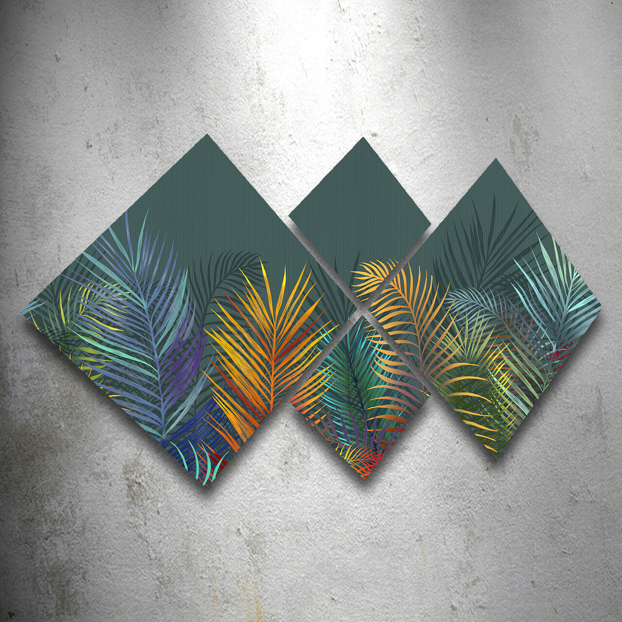 Set 4 tablouri decorative, 4MDF1428526271, MDF, Imprimat UV, Multicolor - 1 | YEO