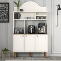 Dulap de bar pentru cafea, Hommy Craft, Bohem 861, 120x203x35 cm, PAL, Crem