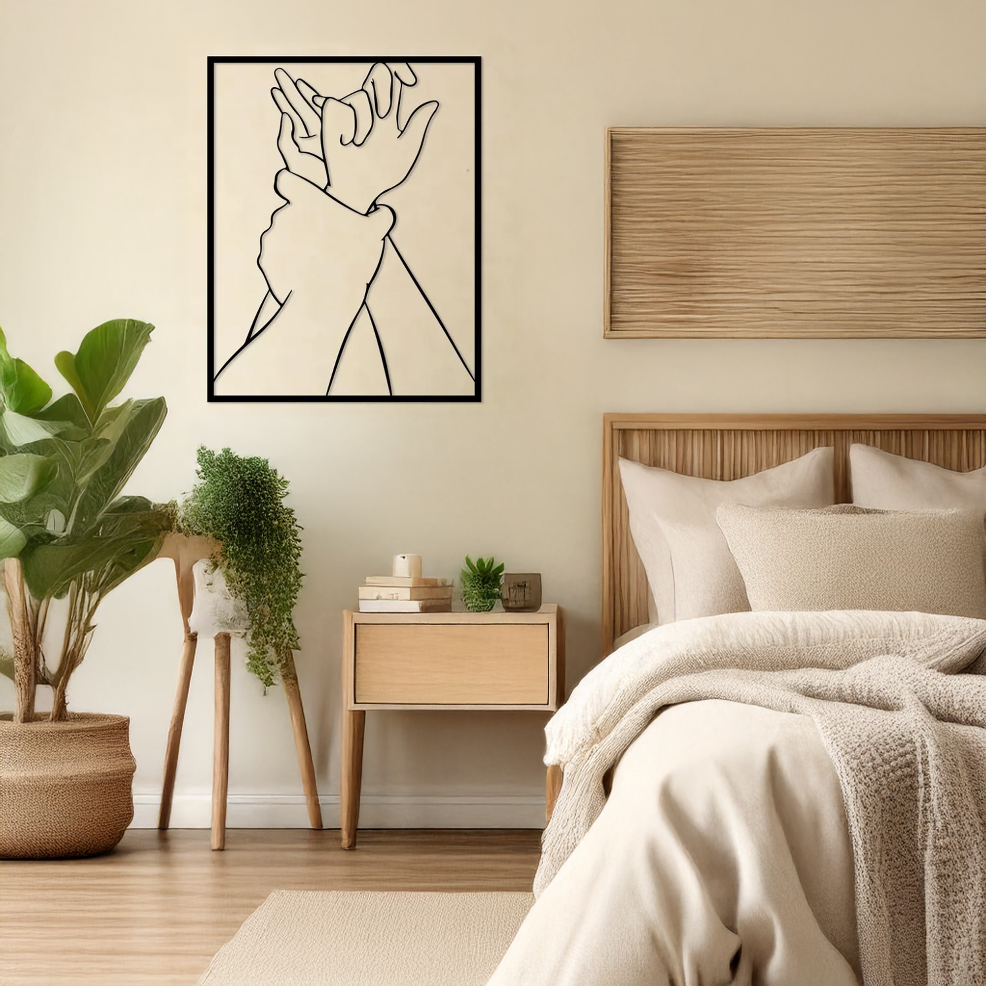 Decoratiune de perete, DCV-1042-MT, Dimensiune: 50 x 40 cm, Negru