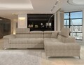 Coltar extensibil dreapta 4 locuri ELTAP, RT-18AMO, Eridano, 275x202x88 cm, lemn/poliester, bej