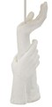 Lampa de masa Life, Mauro Ferretti, 1 x E27, 40W, 35x93 cm, polirasina/fier/textil, alb