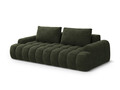 Canapea extensibila 4 locuri, Linz, Cosmopolitan Design, 250x100x84 cm, catifea, verde