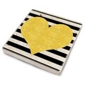Set 4 suporturi de pahar TBA426789100, Taylor, 10x10x1 cm, piatra, multicolor