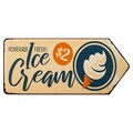 Placuta decorativa Ice Cream, Creaciones Meng, 42x20 cm, fier