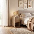 Noptiera, Hanah Home, Rovel, 30x50.5x39 cm, Natural
