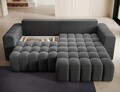 Coltar extensibil dreapta 4 locuri ELTAP, Bon-44, Bonett, 250x175x92 cm, lemn/poliester, gri