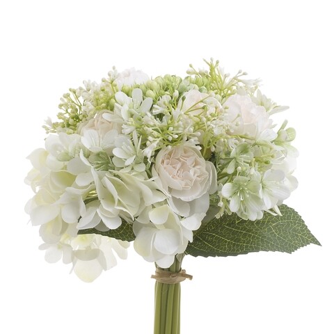 Floare artificiala Bouquet, InArt, H24 cm, ivoriu