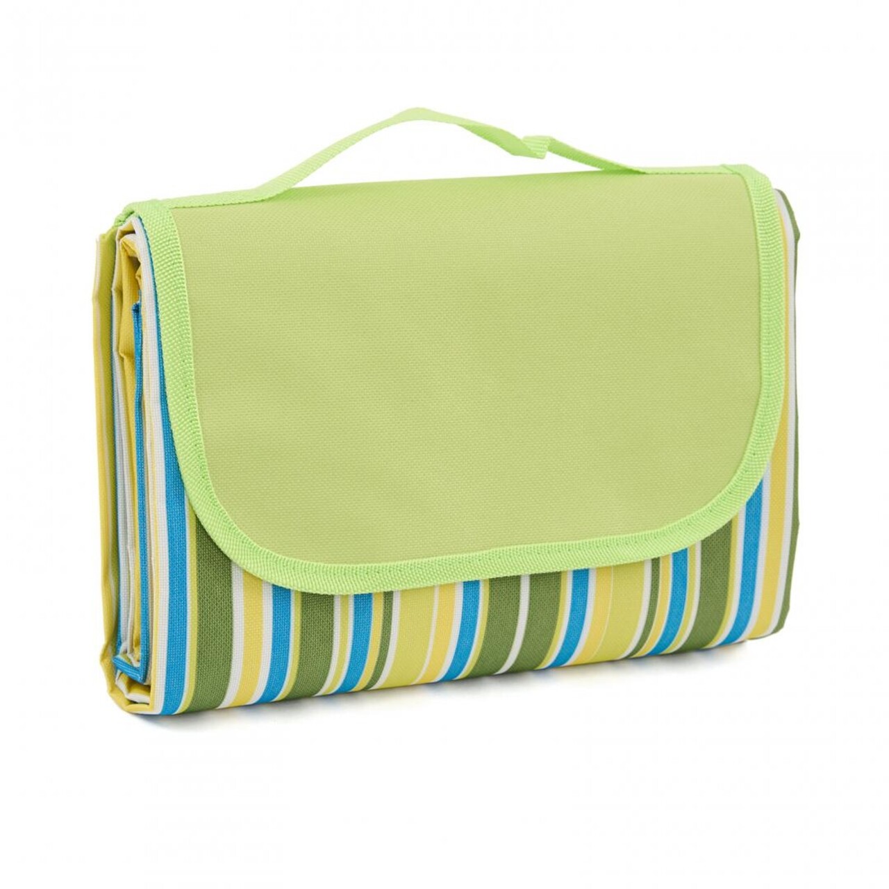 Patura Pentru Picnic Green Stripes, Heinner, 145x150 Cm, Poliester, Multicolor