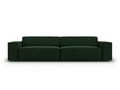 Canapea 4 locuri, Jodie, Micadoni Home, BL, 244x102x70 cm, catifea, verde bottle