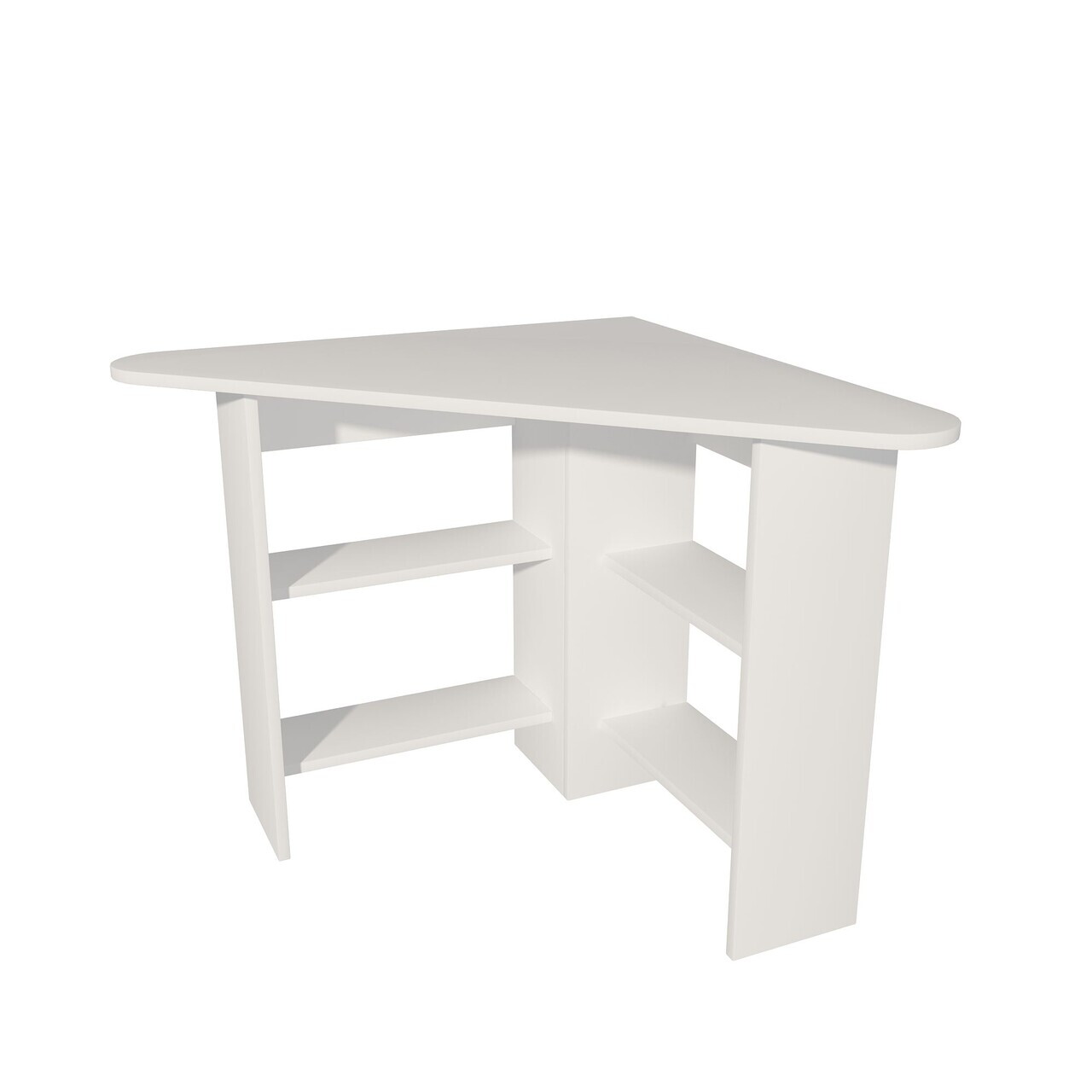 Masa de bucatarie, Hanah Home, Corner, 80x73.8x80 cm, PAL, Alb — imaginea 6