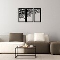Set 3 decoratiuni de perete, Tree 11, Tanelorn, 112x70 cm, metal